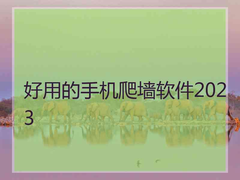 好用的手机爬墙软件2023