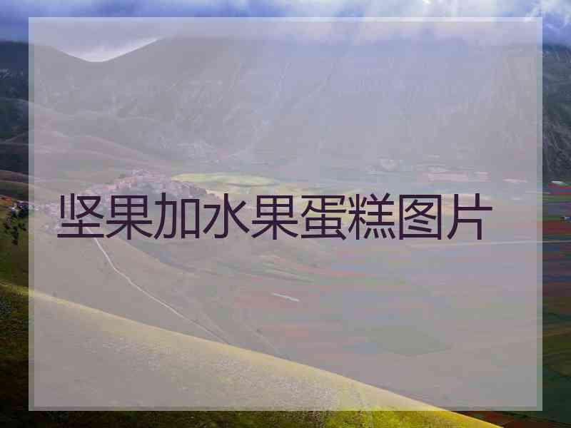 坚果加水果蛋糕图片