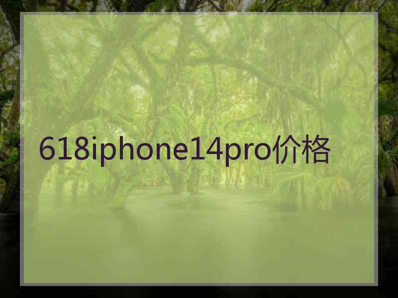 618iphone14pro价格