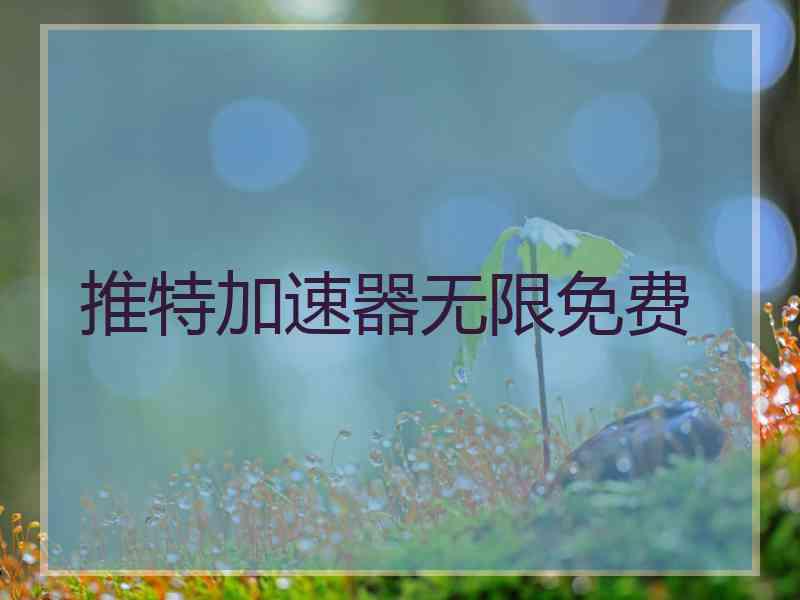 推特加速器无限免费