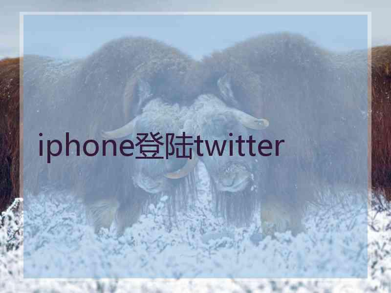 iphone登陆twitter