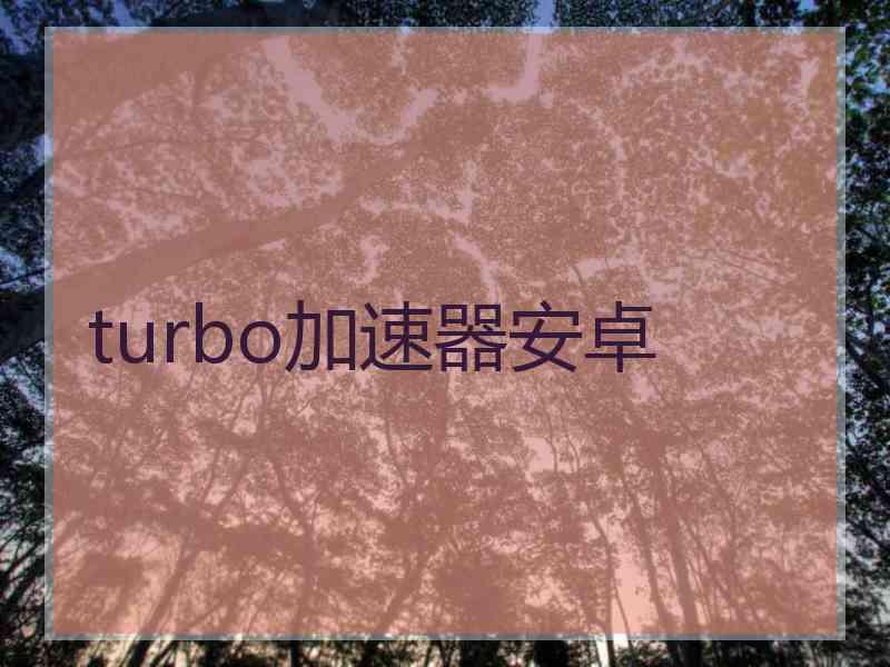 turbo加速器安卓