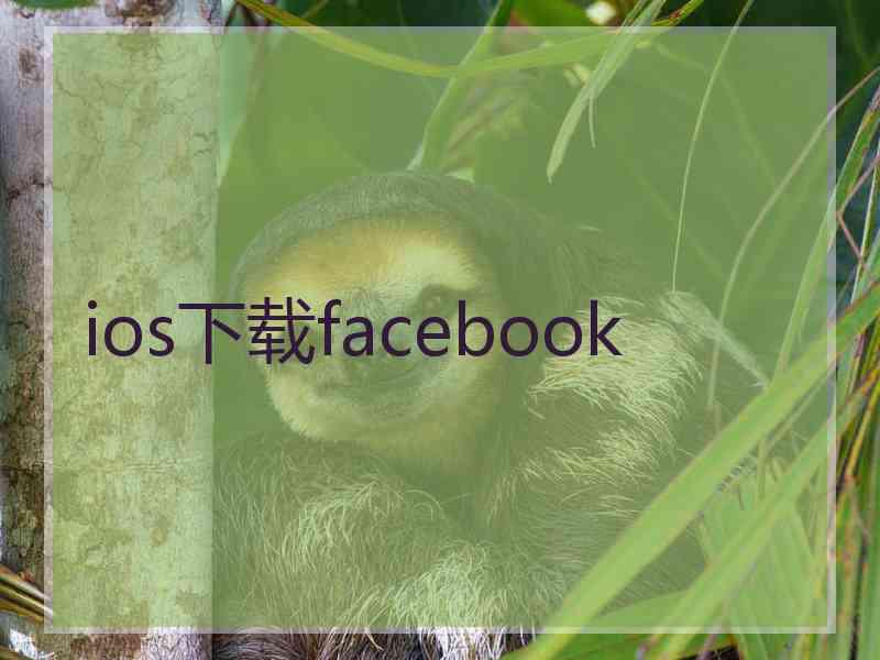 ios下载facebook