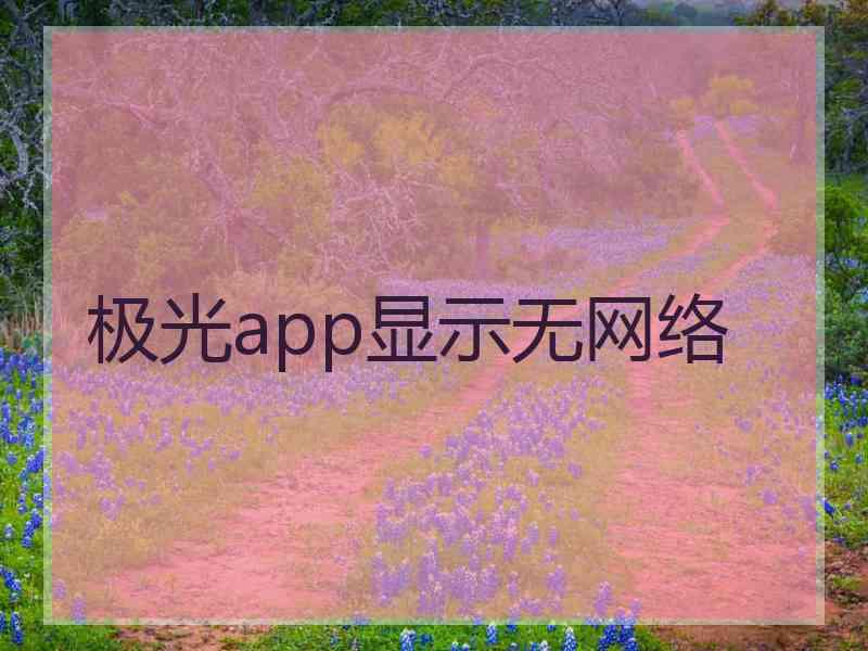 极光app显示无网络